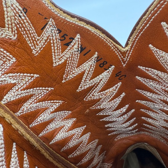 Sanders Womens 6B Brown Python Embroidered Western Cowgirl Boots - Picture 8 of 10